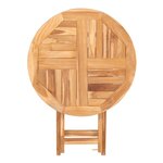 Table de jardin en teck OVIEDO Ø 70 cm