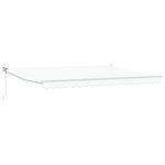vidaXL Store Rétractable Automatique Blanc 450x300 cm