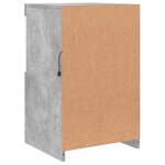 vidaXL Buffet avec lumières LED gris béton 41x37x67 cm