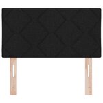vidaXL Tête de lit avec des lumières à LED Réglable Noir 80 cm tissu