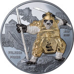 Monnaie PALADIN PANDA 40th Anniversary 3 Oz Argent 20$ Palau 2022