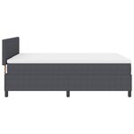 vidaXL Lit Box Spring avec Matelas & LED Gris Anthracite 160x200 cm en Velours Côtelé