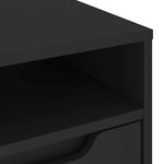 vidaXL Meuble TV VISNES noir 100x40x38 cm bois d'ingénierie