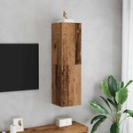 vidaXL Meuble TV vieux bois 30 5x30x110 cm bois d'ingénierie