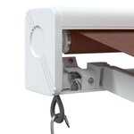 vidaXL Auvent manuel rétractable marron 500x300 cm