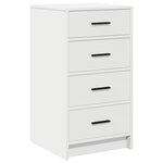 Buffet vidaXL Ensemble de 3 Blanc Bois d'ingénierie Buffet