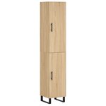 vidaXL Buffet haut Chêne sonoma 34 5x34x180 cm Bois d'ingénierie