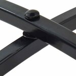 vidaXL Ensemble de bistro mosaïque bleu et blanc fer et céramique