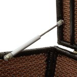 vidaXL Boîte de rangement de jardin résine tressée 200x50x60 cm marron