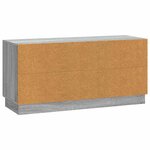vidaXL Meuble TV Sonoma gris 99 x 34 5 x 47 cm Bois d'ingénierie