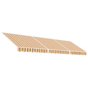 vidaXL Tissu de remplacement pour auvent rayures multicolores 5x3 5 m
