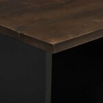 vidaXL Cabinet de chevet avec tiroir 2 Pièces Noyer 40 x 33 x 46 cm