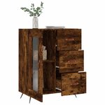 vidaXL Buffet chêne fumé 69 5x34x90 cm bois d'ingénierie
