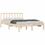 vidaXL Cadre de lit sans matelas bois de pin massif 120x200 cm