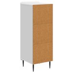vidaXL Buffet Blanc brillant 34 5 x 33 x 92 cm Bois d'ingénierie