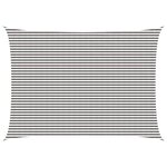 vidaXL Voile d'ombre 5 x 7 m HDPE Rectangulaire Gris clair et blanc