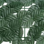 vidaXL Écran de balcon avec feuilles vert foncé 600x150 cm