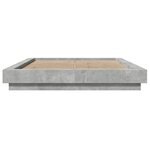 vidaXL Cadre de lit sans matelas gris béton 120x200 cm