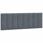 vidaXL Cadre de lit sans matelas gris foncé 140x200 cm velours