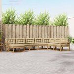 vidaXL Ensemble de canapés d'extérieur 8 Pièces Blanc et Beige