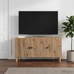 vidaXL Meuble TV 99 x 34 5 x 50 cm Chêne artisanal Bois d'ingénierie