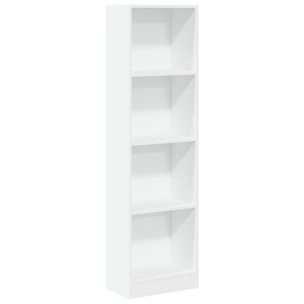 vidaXL Bibliothèque blanc 40x24x143 cm bois d'ingénierie