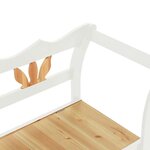 Banc banquette 107 x 45 x 75 5 cm bois de sapin solide blanc 02_0010942