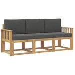 vidaXL Ensemble de canapés d'extérieur 3 pc