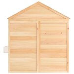 vidaXL Maison de jeux et porte verrouillable/fleurs bois massif sapin