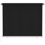vidaXL Store roulant d'extérieur 180x140 cm Noir