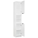 vidaXL Armoire de salle de bain blanc 32x34x188 5 cm bois d'ingénierie