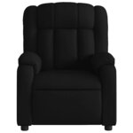 vidaXL Fauteuil de massage inclinable Noir Tissu