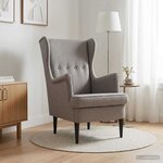 vidaXL Fauteuil Taupe Tissu