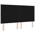 vidaXL Tête de lit avec des lumières à LED Marron 180 cm tissu
