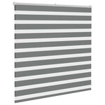 vidaXL Store zèbre gris foncé largeur du tissu 135 9 cm polyester