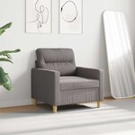 vidaXL Fauteuil Taupe 60 cm Tissu