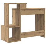 vidaXL Bureau Chêne artisanal 106 x 40 x 88.5 cm Bois d'ingénierie