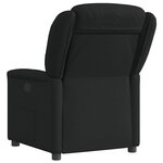 vidaXL Fauteuil inclinable Noir Tissu