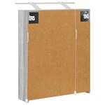 vidaXL Armoire Miroir de Salle de Bain Gris Sonoma 60 x 14 5 x 70 cm