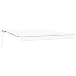 vidaXL Store rétractable automatique blanc 400x300 cm