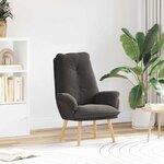 vidaXL Fauteuil relaxant Gris foncé 69 x 74 x 93 cm tissu