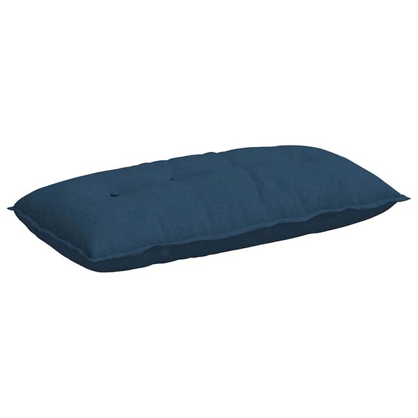 vidaXL Coussin de Dos Bleu 100 x 19 x 50 cm tissu