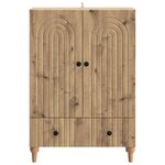 vidaXL Buffet Chêne artisanal 66 x 34 5 x 95 cm Bois d'ingénierie