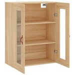vidaXL Armoire murale chêne sonoma 69 5x34x90 cm
