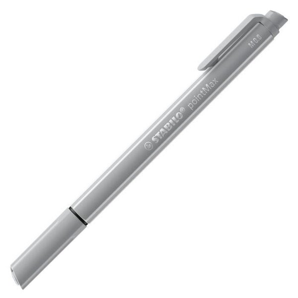 Stylo-feutre pointMax  pointe 0 8mm - Gris clair STABILO