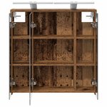 vidaXL Armoire Miroir de Salle de Bain Bois ancien 63 5 x 16 x 62 5 cm