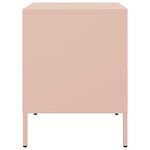 vidaXL Table de chevet rose 36x39x50 5 cm acier