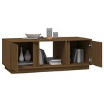 vidaXL Table basse Marron miel 110x50x40 cm Bois massif de pin