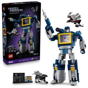 LEGO Icons — Transformers : Soundwave (10358) — 1 505 pièces  figurine transformable avec effets sonores