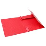 Boite De Classement Cartobox Dos 60mm Carte Lustrée - A4 - Rouge - X 10 - Exacompta